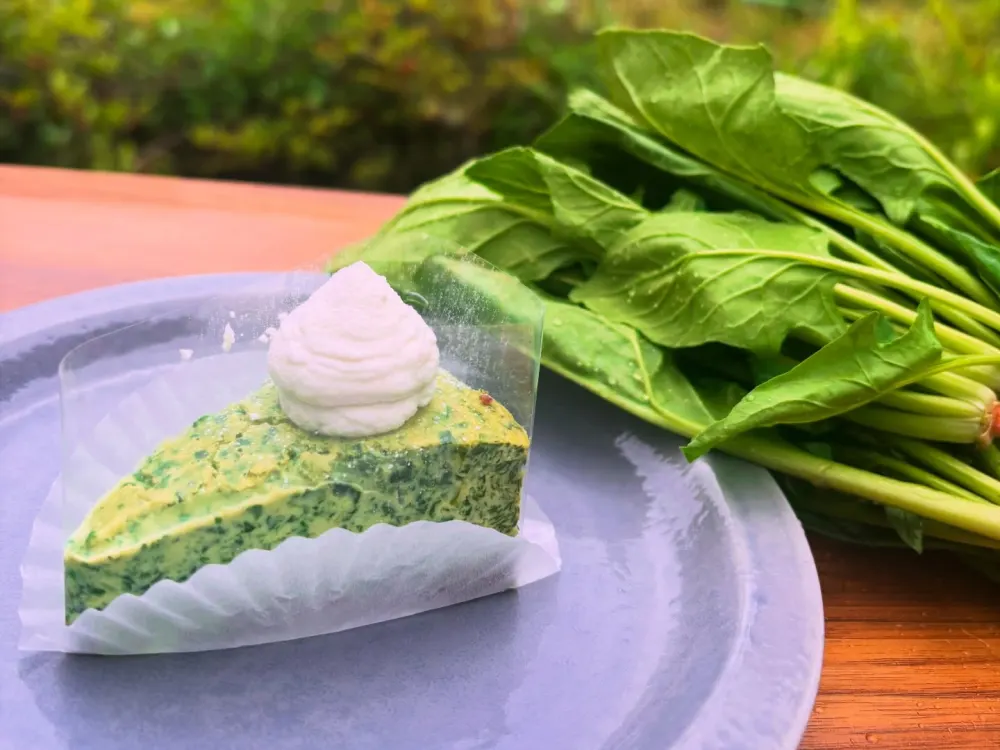 飛騨ほうれん草のチーズケーキ